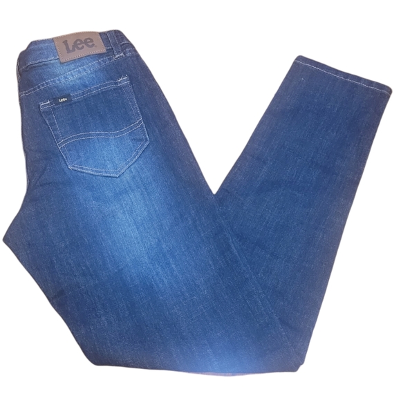 Lee blue jeans straight leg skinny fit size 14 - Picture 1 of 7